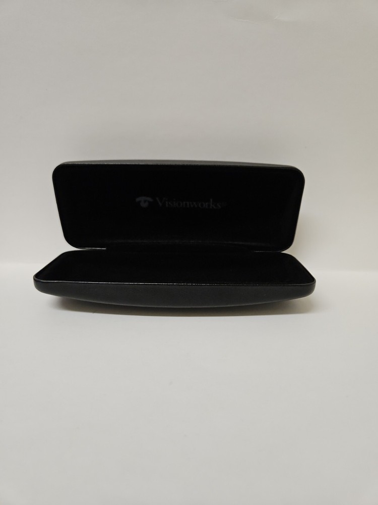 Vision Works Hard Black Clam Shell Eyeglass Case