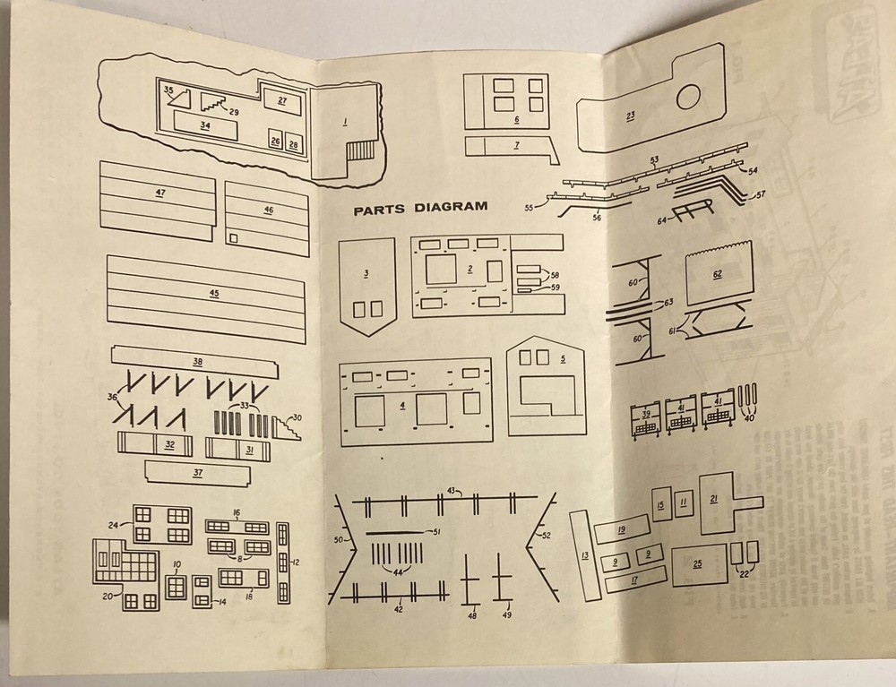 Atlas Freight Station Model 749 Assembly Instructions