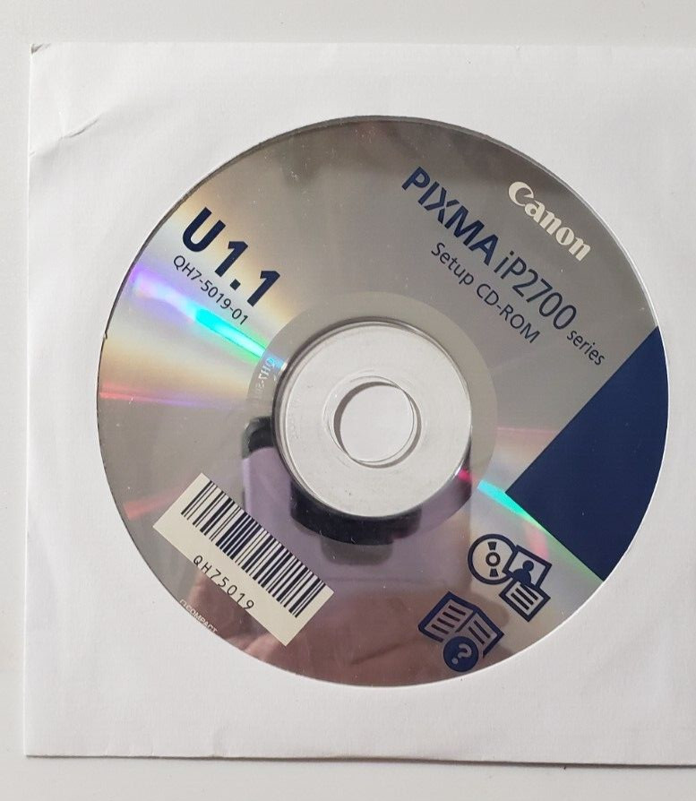 Canon Pixma iP2700 series Setup CD-ROM Windows U 1.1 Installation Software Disc