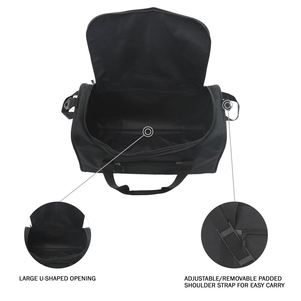 20" Collapsible Polyester Travel Duffel Bag Adjustable&Detachable Shoulder Strap