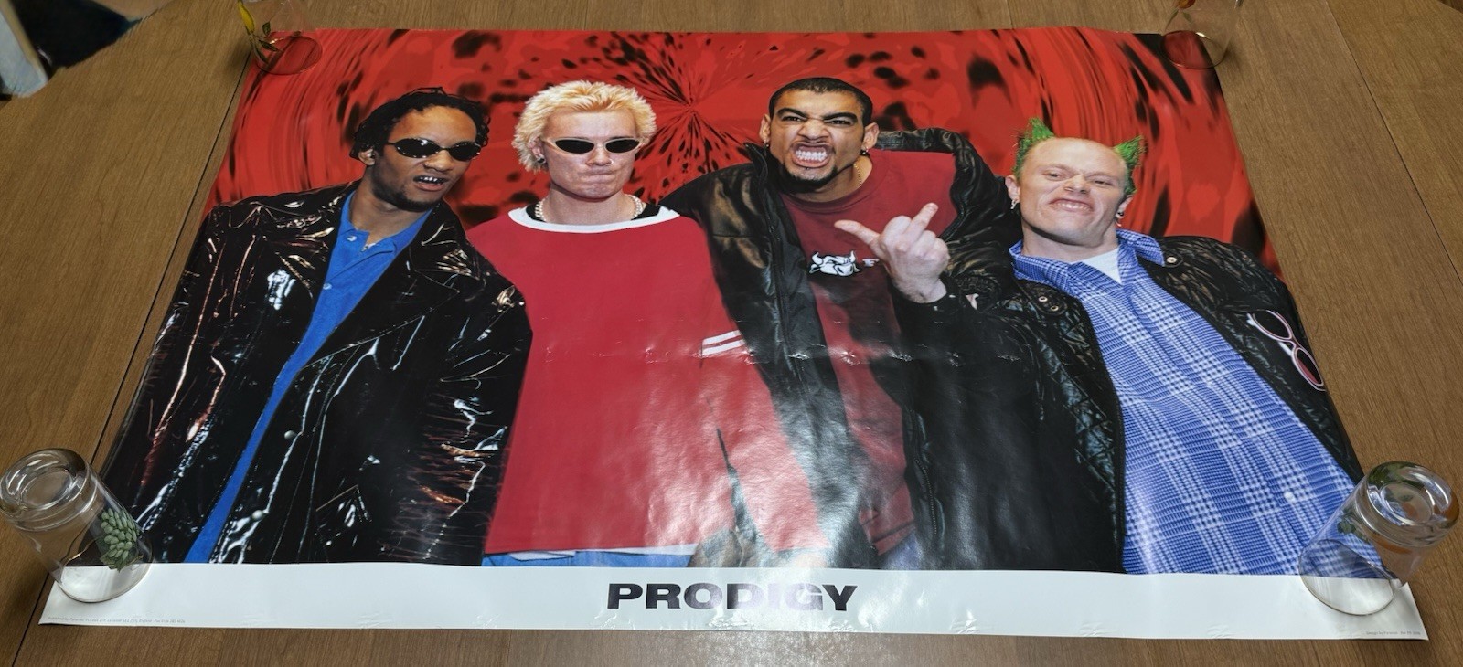 Prodigy Poster Vintage Original Punk Rave Techno 1990s Keith Flint Pyramid Rare