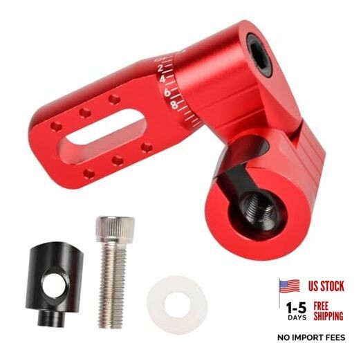 Archery Single Side V-Bar Mount - Adjustable Bow Stabilizer Quick Red