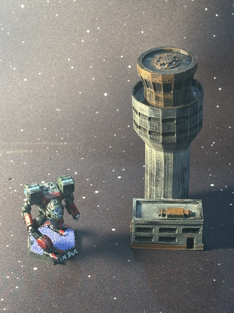 BATTLETECH 1:265 Scale Terrain - FLIGHT CONTROL TOWER - CUSTOM 3D PLA PRINT