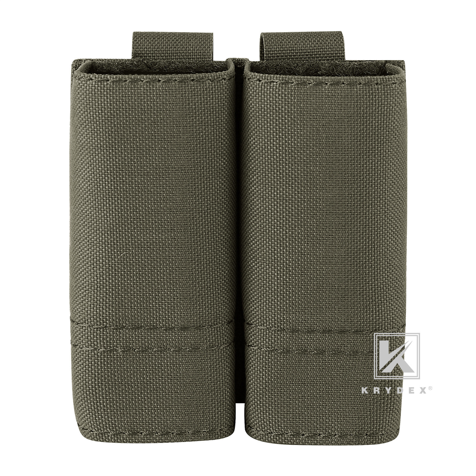 KRYDEX Tactical 9mm Pistol Magazine Pouch Mag Holder Duty Belt / MOLLE Mounted