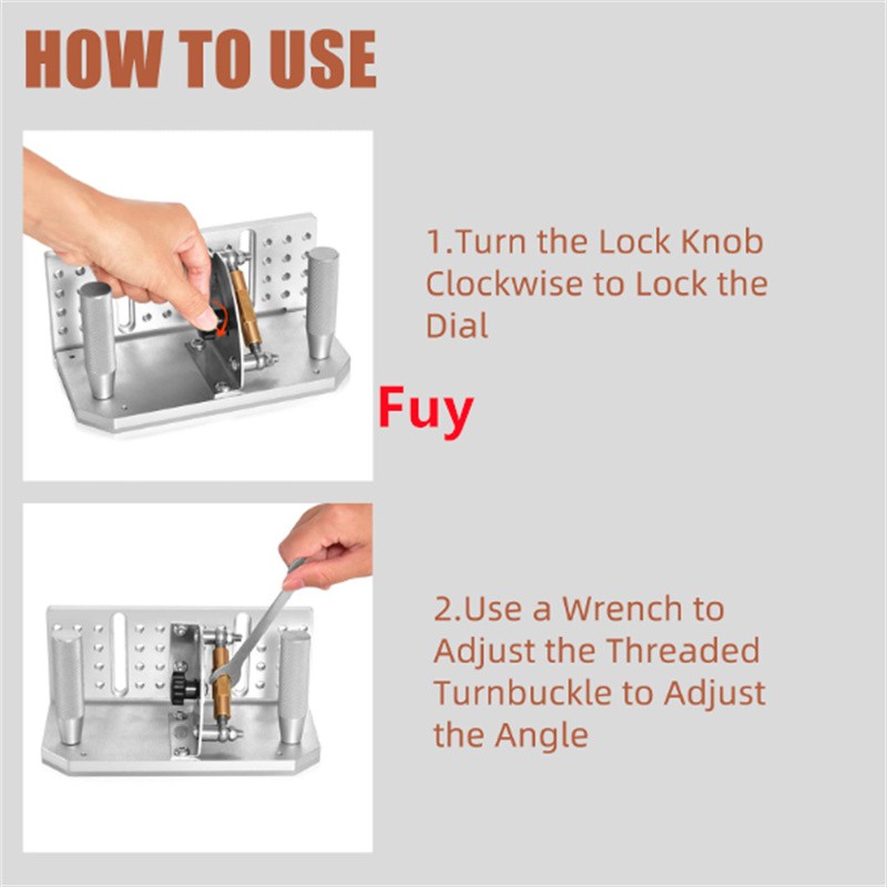 Angle Grind Guide Belt Grinder Knife Jig Long Sharpening Locator Angle -5°~ 25°