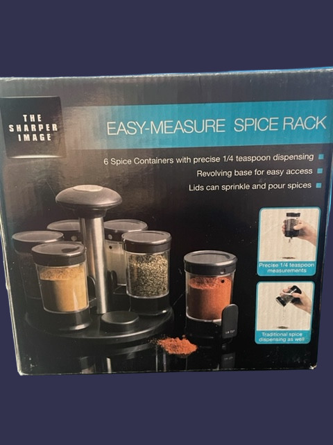 Sharper Image 7 Piece Rotating Spice Rack New