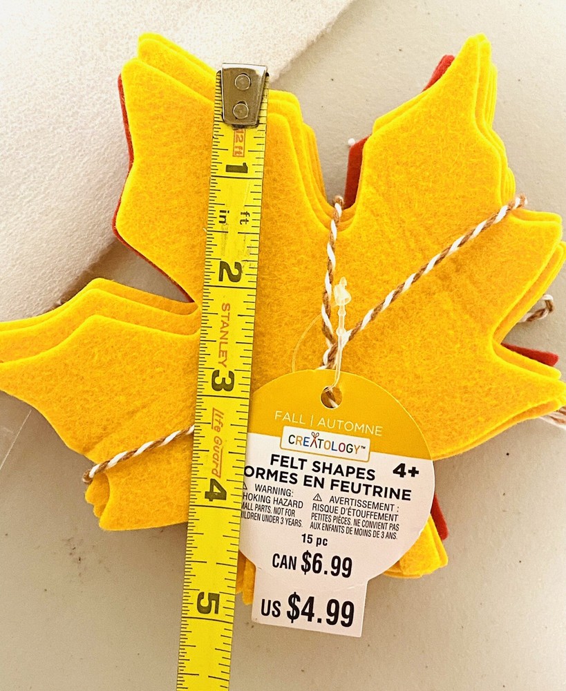 Fall Felt Pumpkins Leaves Plastic Bats Ghosts Craft Lot
