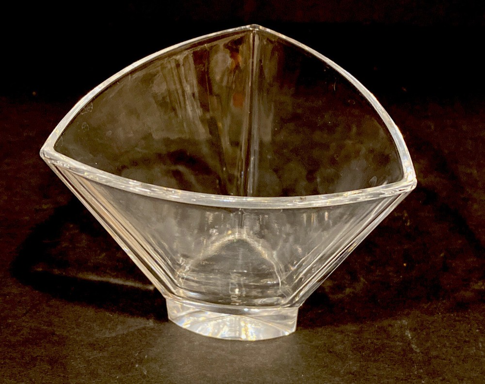 Joyjolt Off Base Triangular Crystal Two Glasses Marked