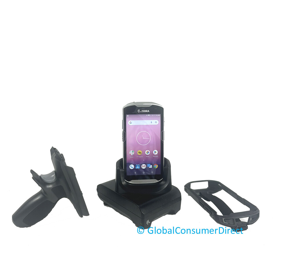 Zebra TC56 TC56DJ 1D/2D Barcode Scanner Android 8.1 with Cradle, Case & Handle