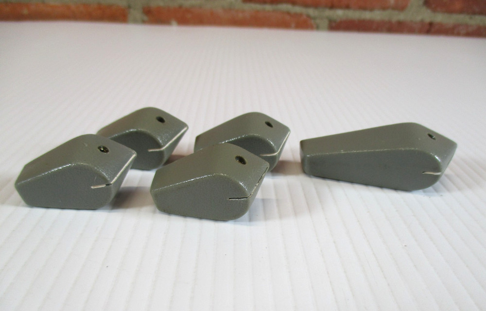Gray Pointer  Knobs Ham Radio Transmitter Receiver Test Equipment Lot of 5
