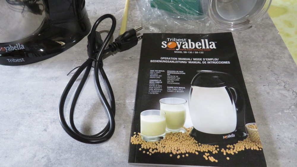 Tribest Soyabella SB-130 Automatic Soymilk Maker & Coffee Grinder