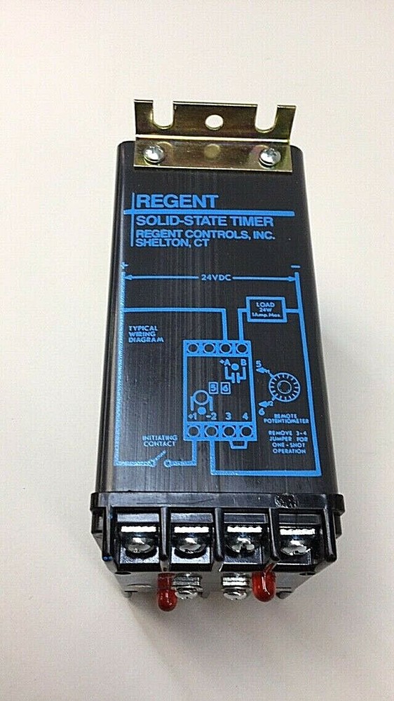 Regent Controls TM2222R1S-24 Solid State One Shot Adjustable Timer For VDC Loads