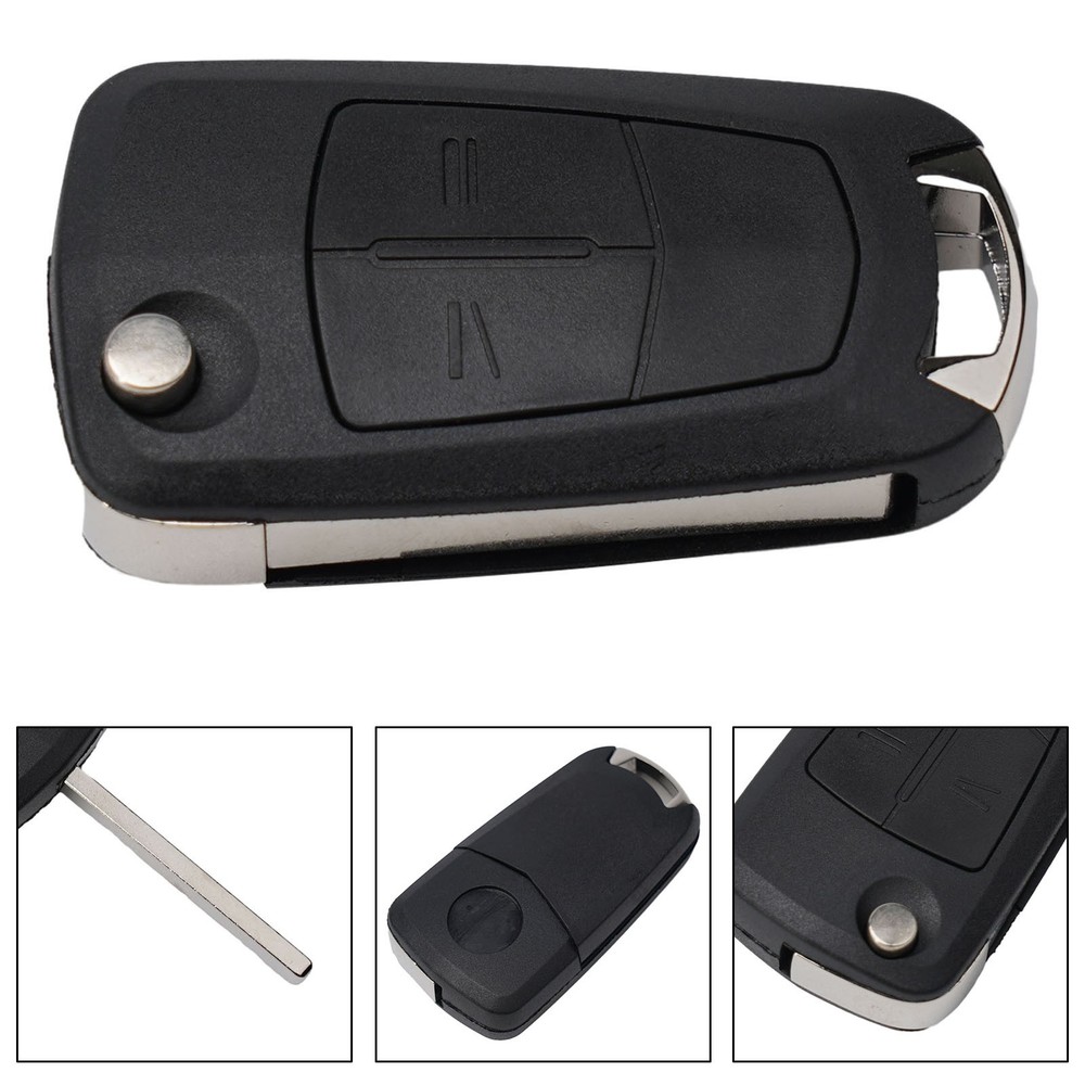 2 Buttons Key Shell Case Remote Control Housing Auto Parts Control Folding