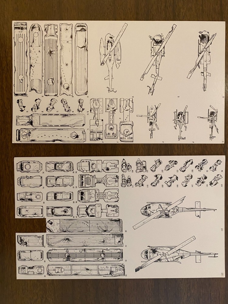 Expansion Set #6 : The AADA Vehicle Guide Counters - Car Wars missing 1 van