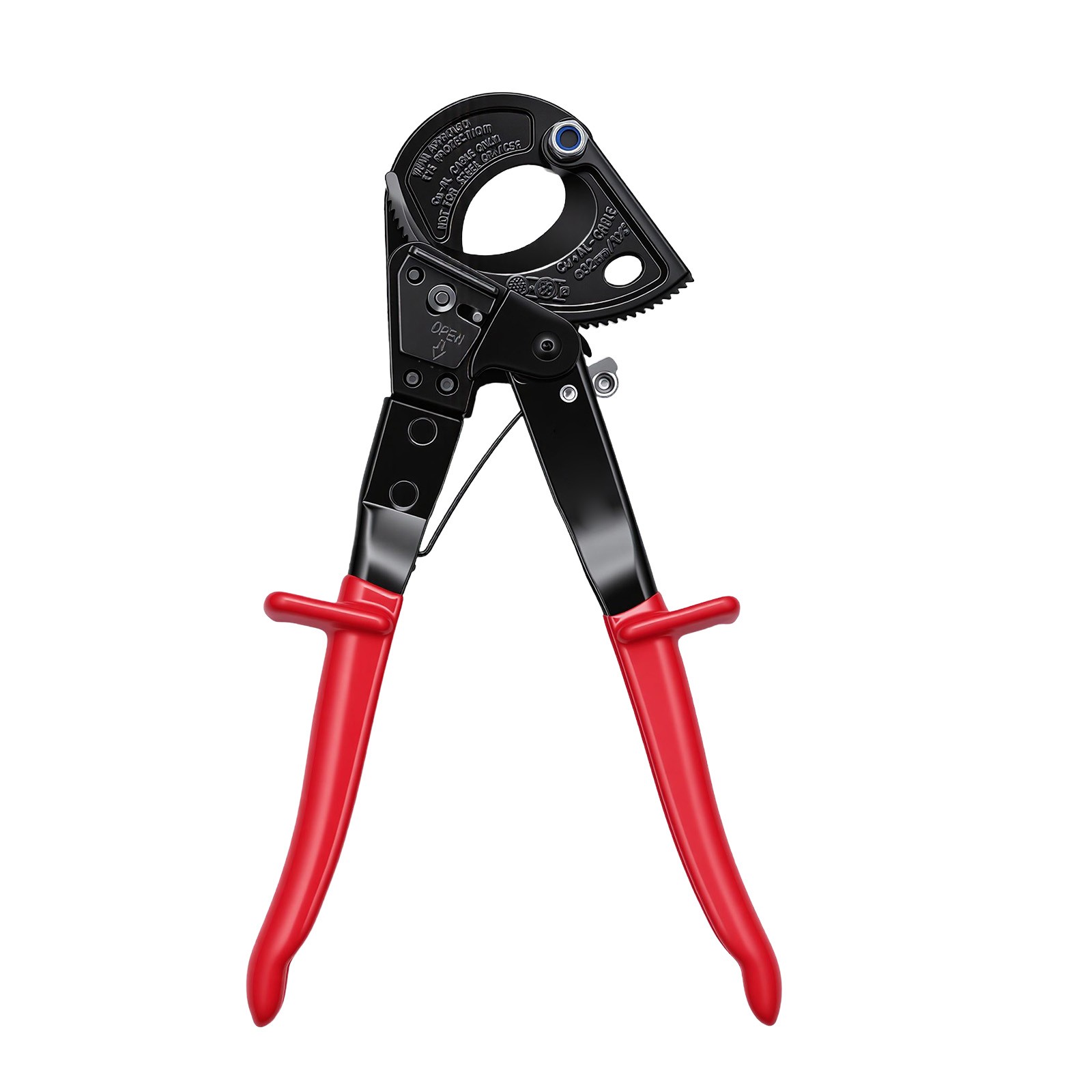 Uimoso Ratcheting Cable Cutter for Copper and Aluminum, 474 MCM / 240 mm²