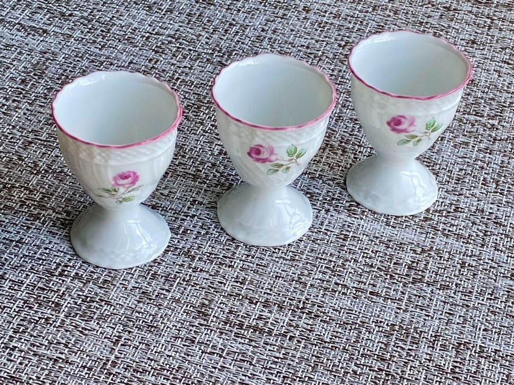 Richard Ginori Roselline Egg Stand 3 Set