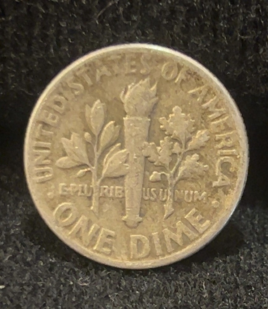 1954 P Roosevelt Dime 90% Silver