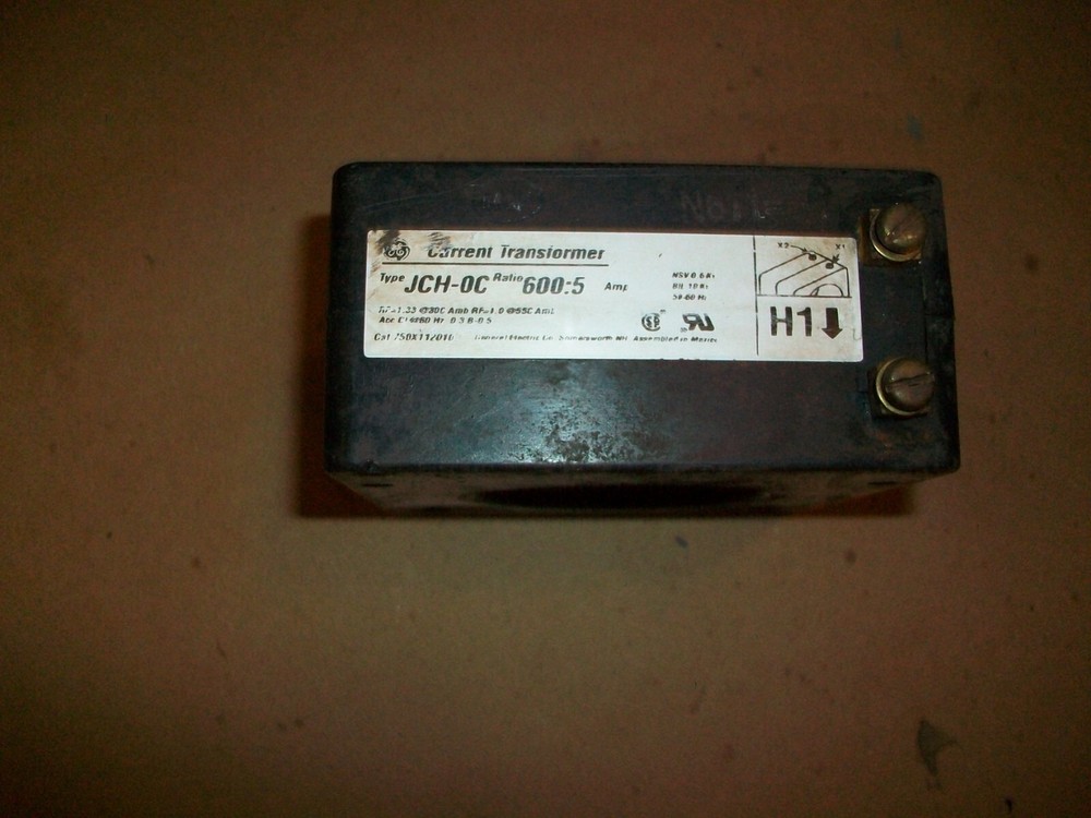 General Electric Current Transformer JCH-0C 600-5 USED