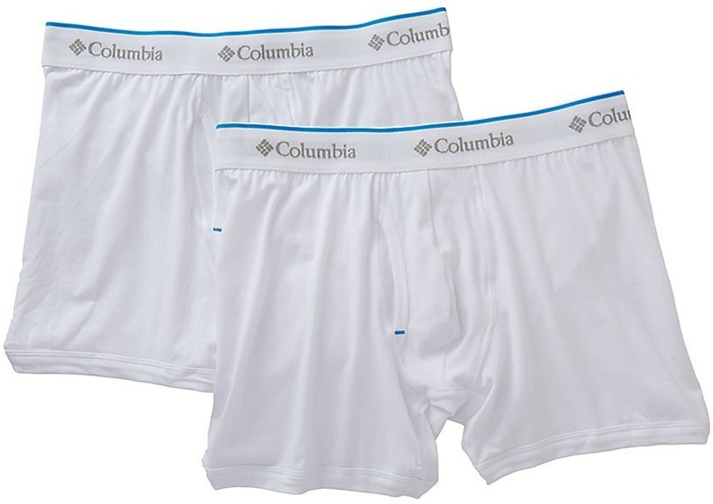 Columbia Mens 2 Pack Cotton Stretch Boxer Briefs Boxed