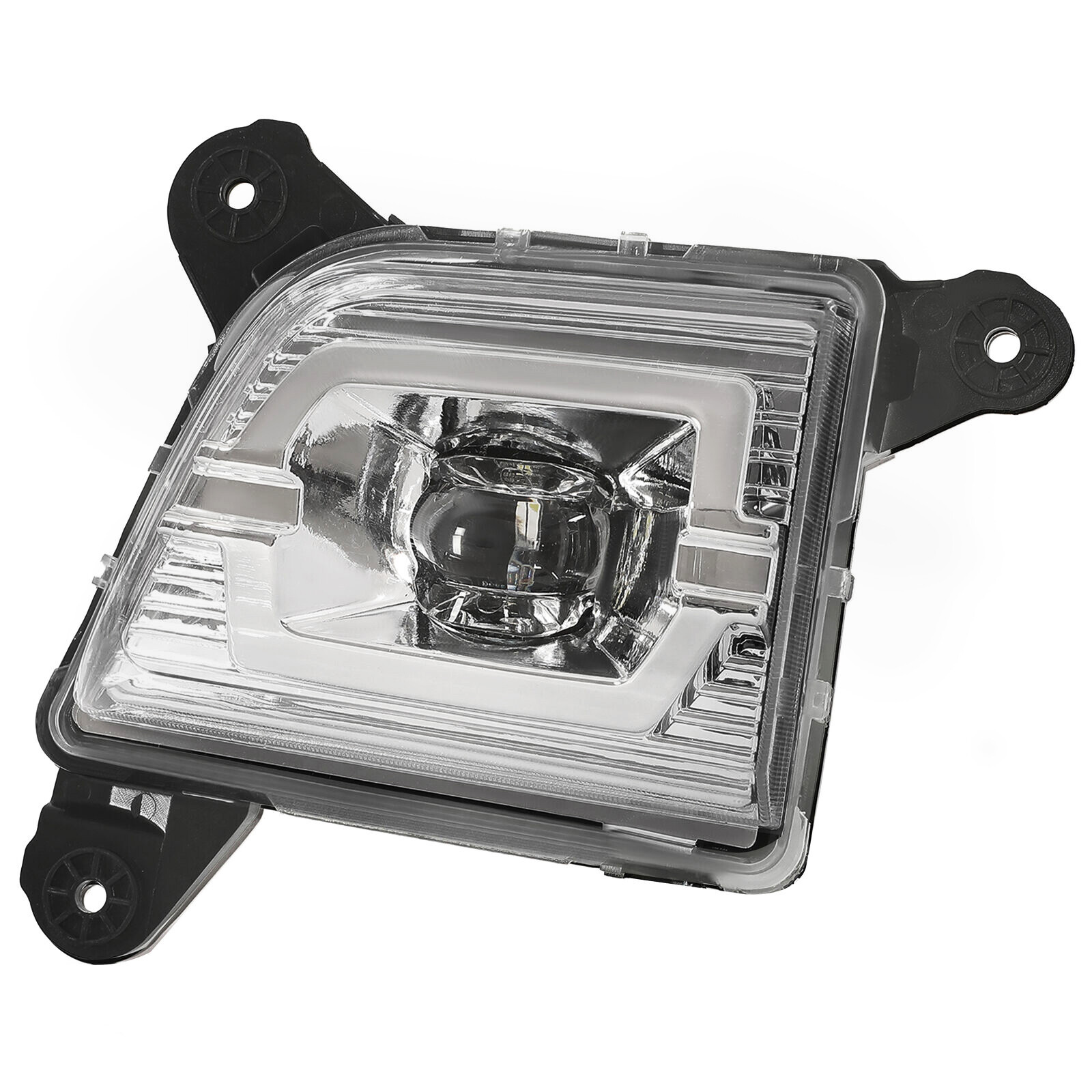 Pair Fog Lights Clear LED DRL w/ Wiring For 2019-2021 2022 Chevy Silverado 1500