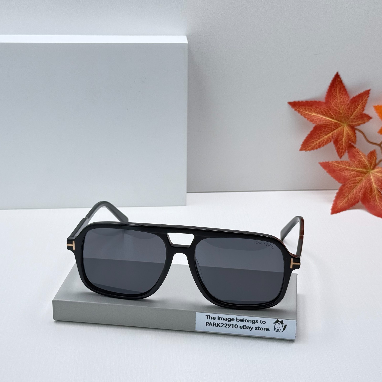 Tom Ford TF884 Falconer Sunglasses Black Frame Gray Lens Oval 60-18-140