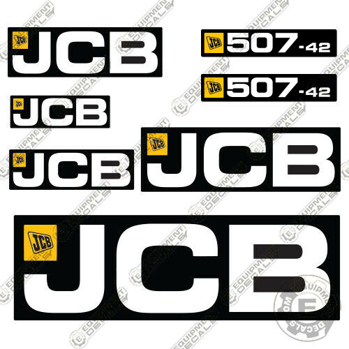 Fits JCB 507-42 Telehandler Decal Kit Loadall Full Set