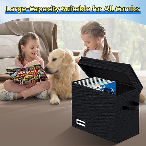 Collection Comic Book Storage Box, Comic Protector 1-Pack UPGRAT Black