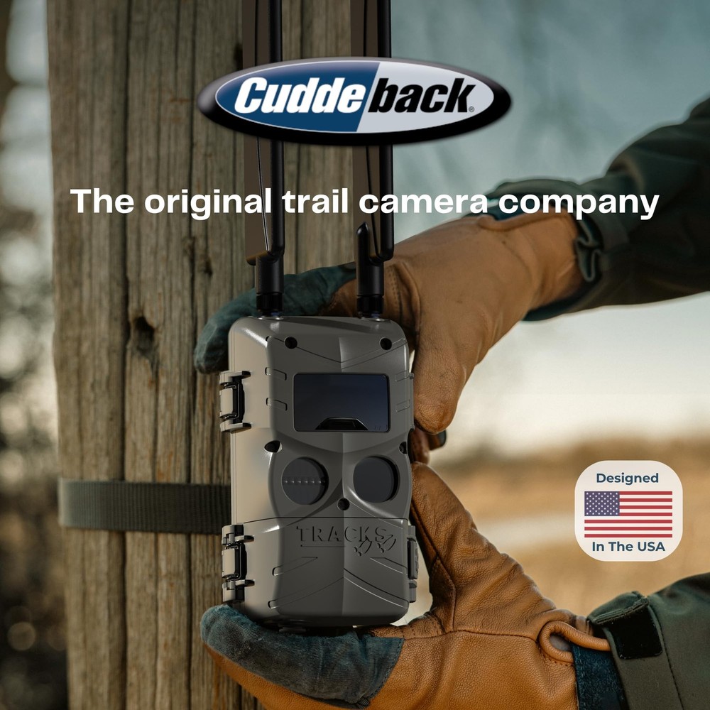 Cuddeback Tracks LTE Cellular Trail Camera with Remote Access & App Brown