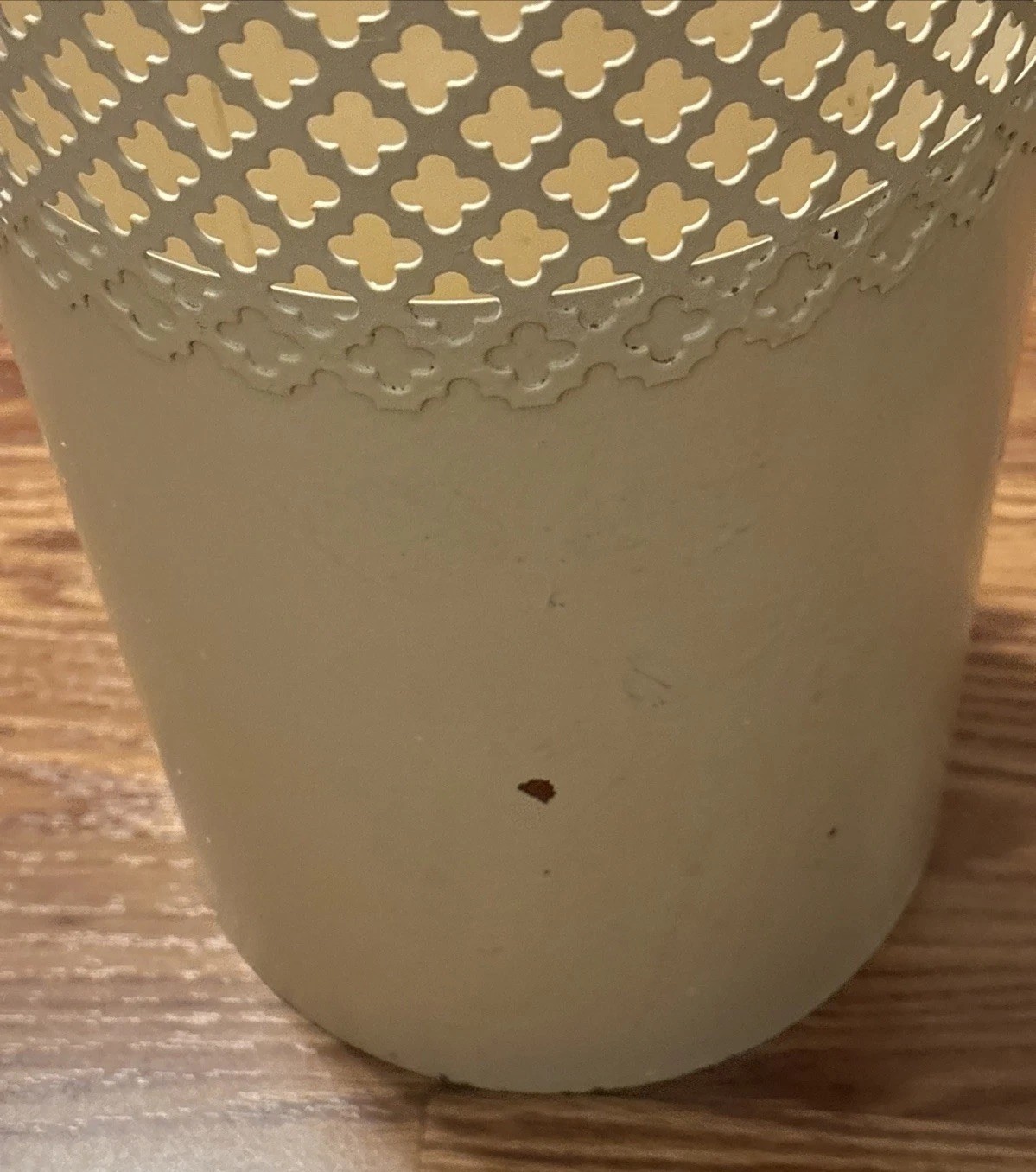 Vintage MCM Art Deco Metal Trash Can Made 1940’s -1960’s- GSN In Missouri RARE