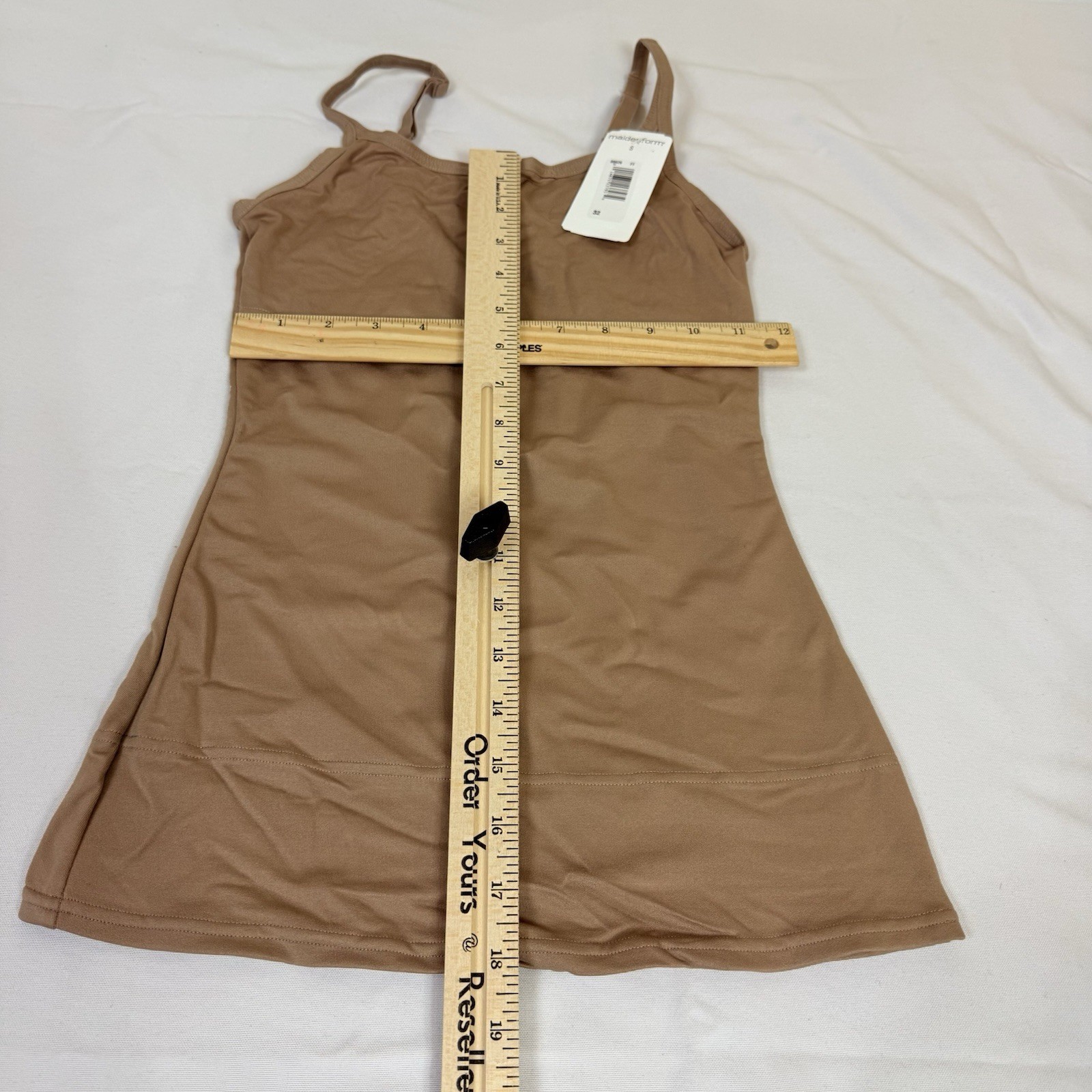 Maidenform Sweet Nothings Long-Length Shapewear Cami Tank Brown S