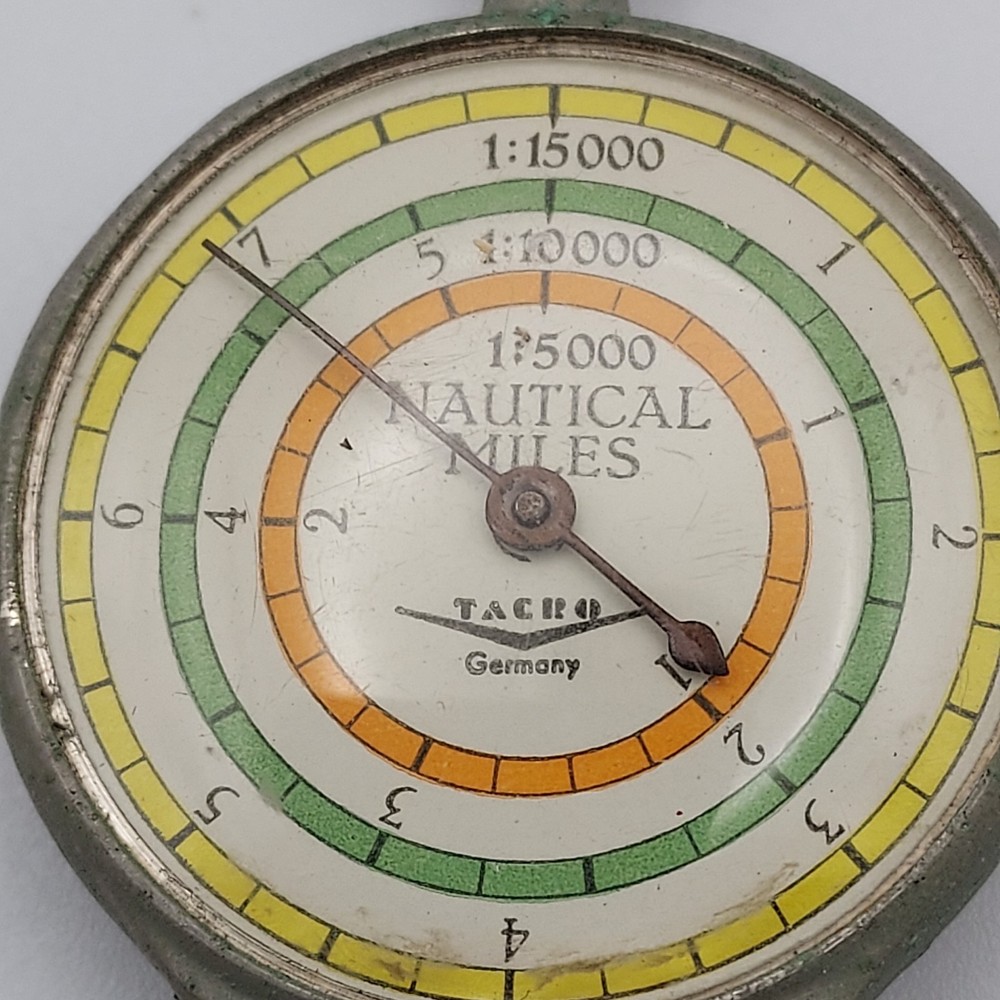 Tacro Opisometer, Map Measuring Tool, German made, With Leather Case.