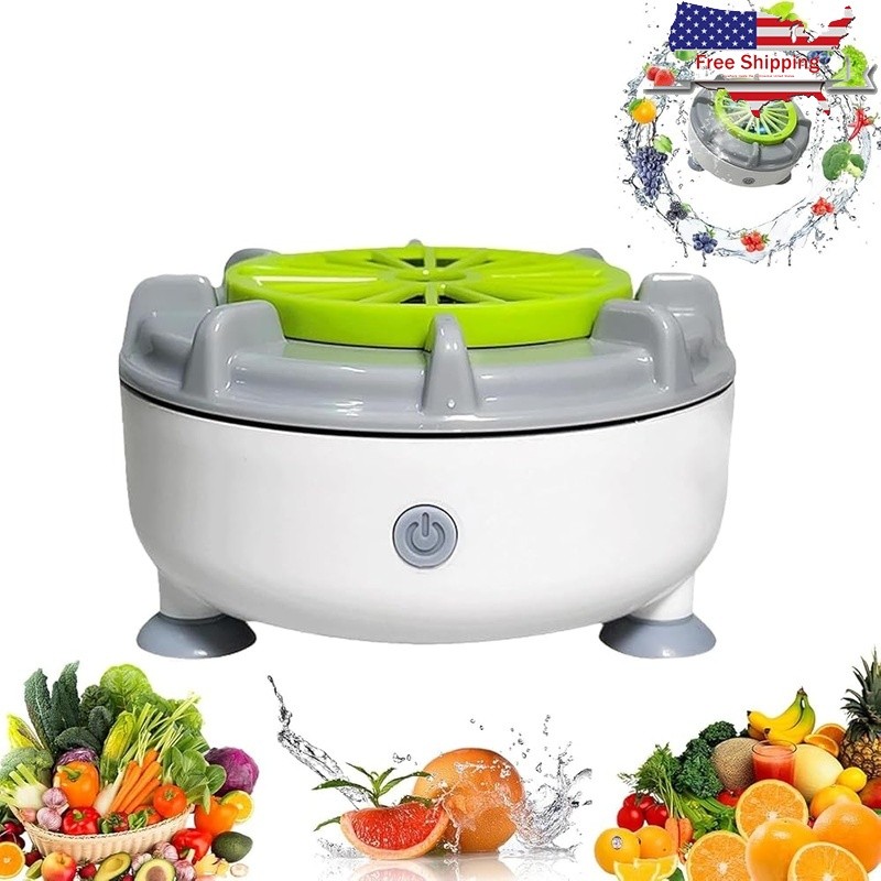 Portable Fruit Vegetable Washer Rechargeable Cyclone Cleaning Automatic Machine
