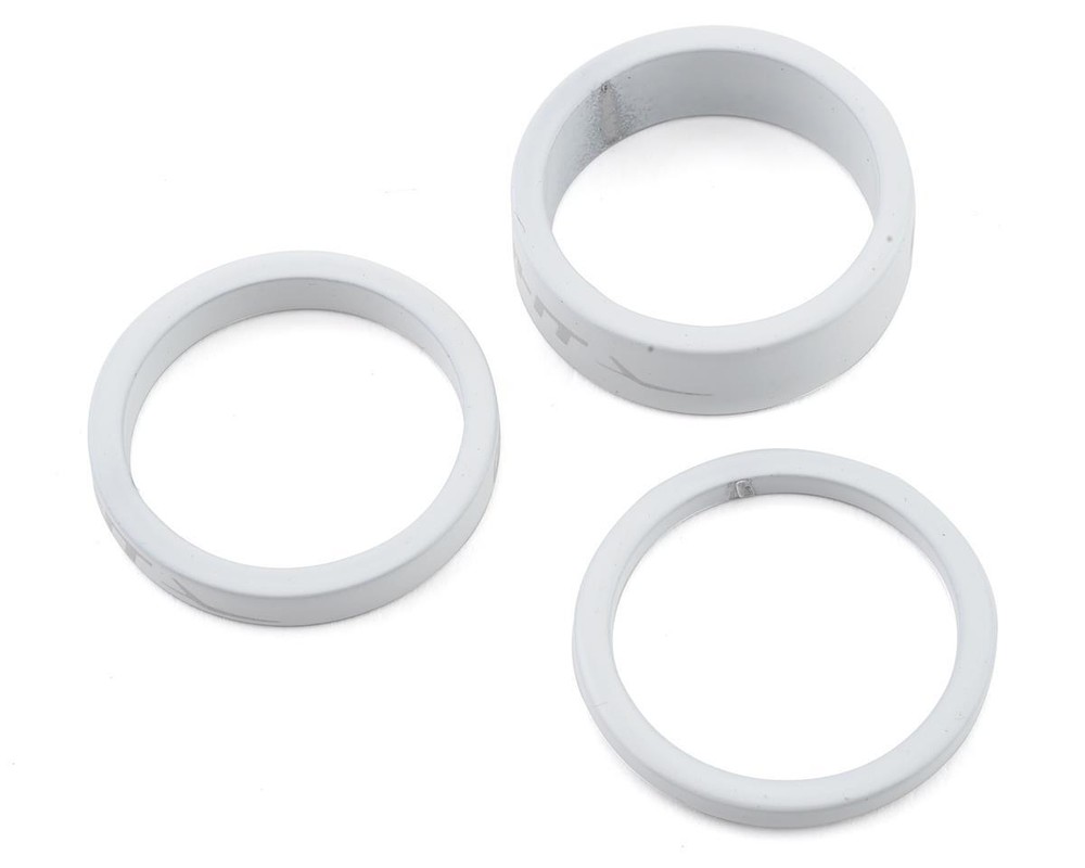 Insight Alloy Headset Spacers (White) (3mm/5mm/10mm)