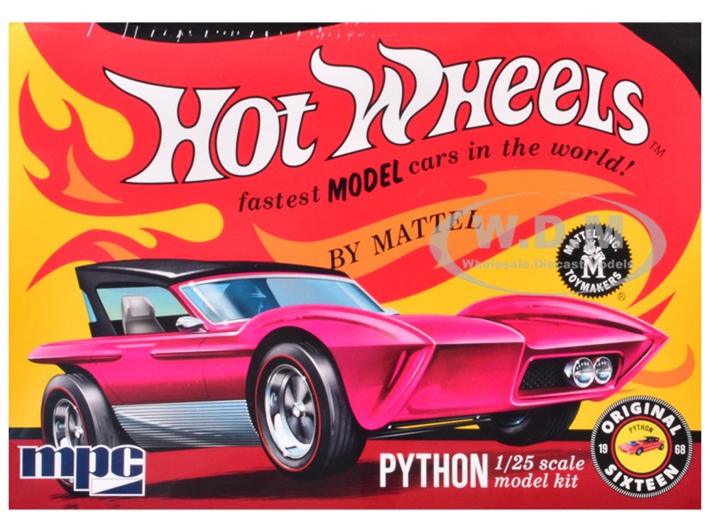 SKILL 2 MODEL KIT PYTHON CAR "HOT WHEELS" 1/25 SCALE MODEL CAR BY MPC MPC1034