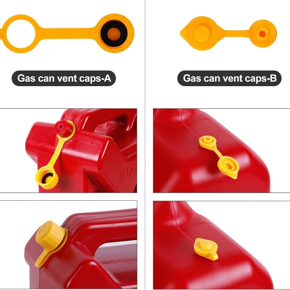 Gas Can Spout Nozzle Vent Kit Replacement for Plastic Gas Cans Old Style Caps
