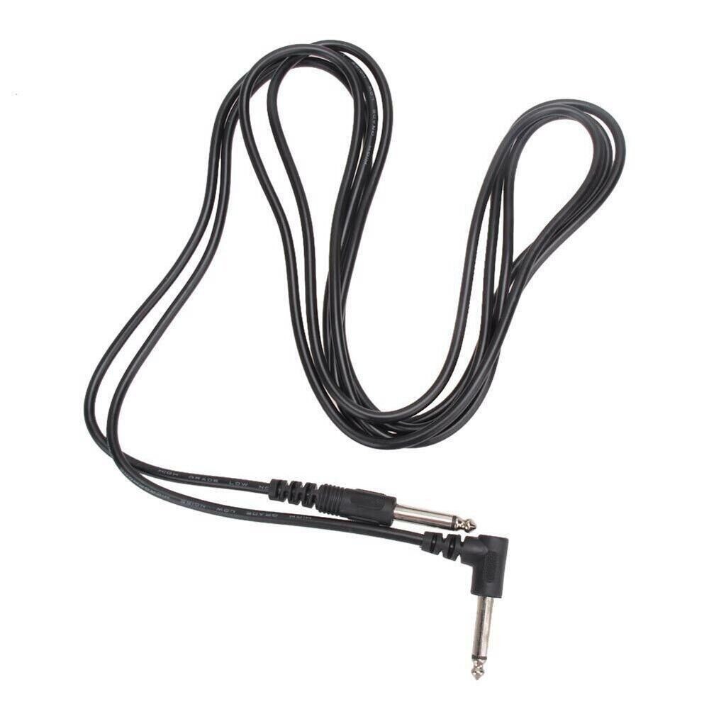 Electric Patch Cord Guitar Amplifier Amp Cable 10FT Right Angle Connector 2-PACK