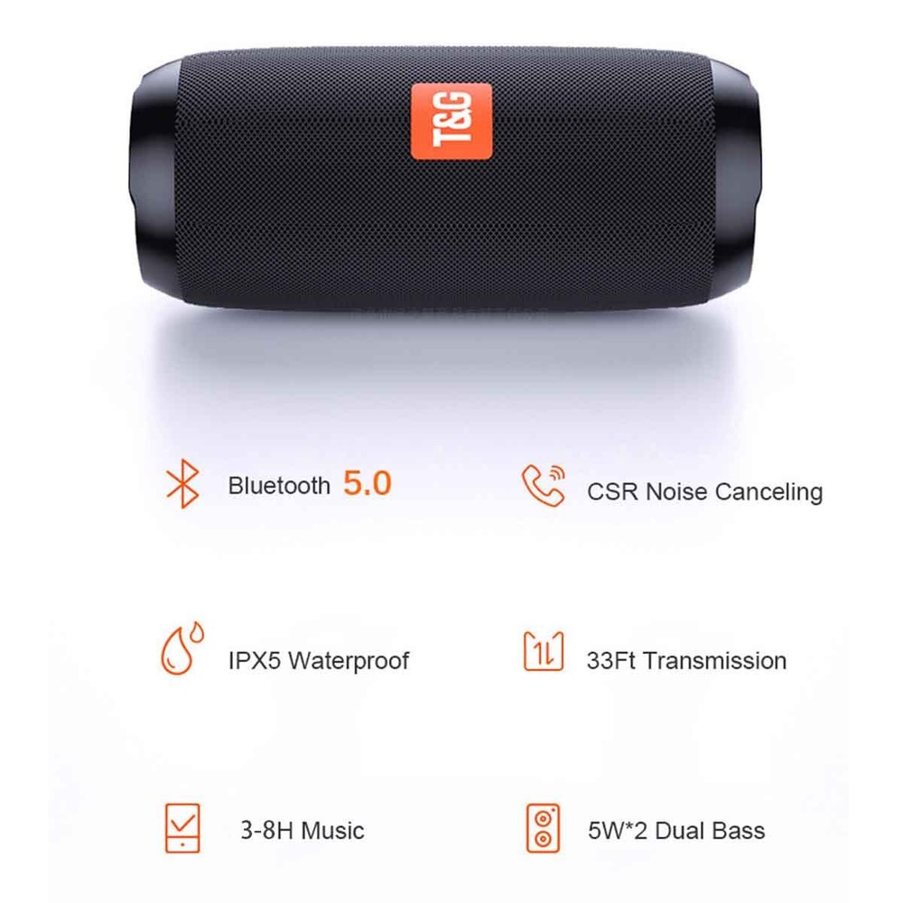 TG117 Wireless Speaker Portable Bluetooth Speaker for IOS and Android