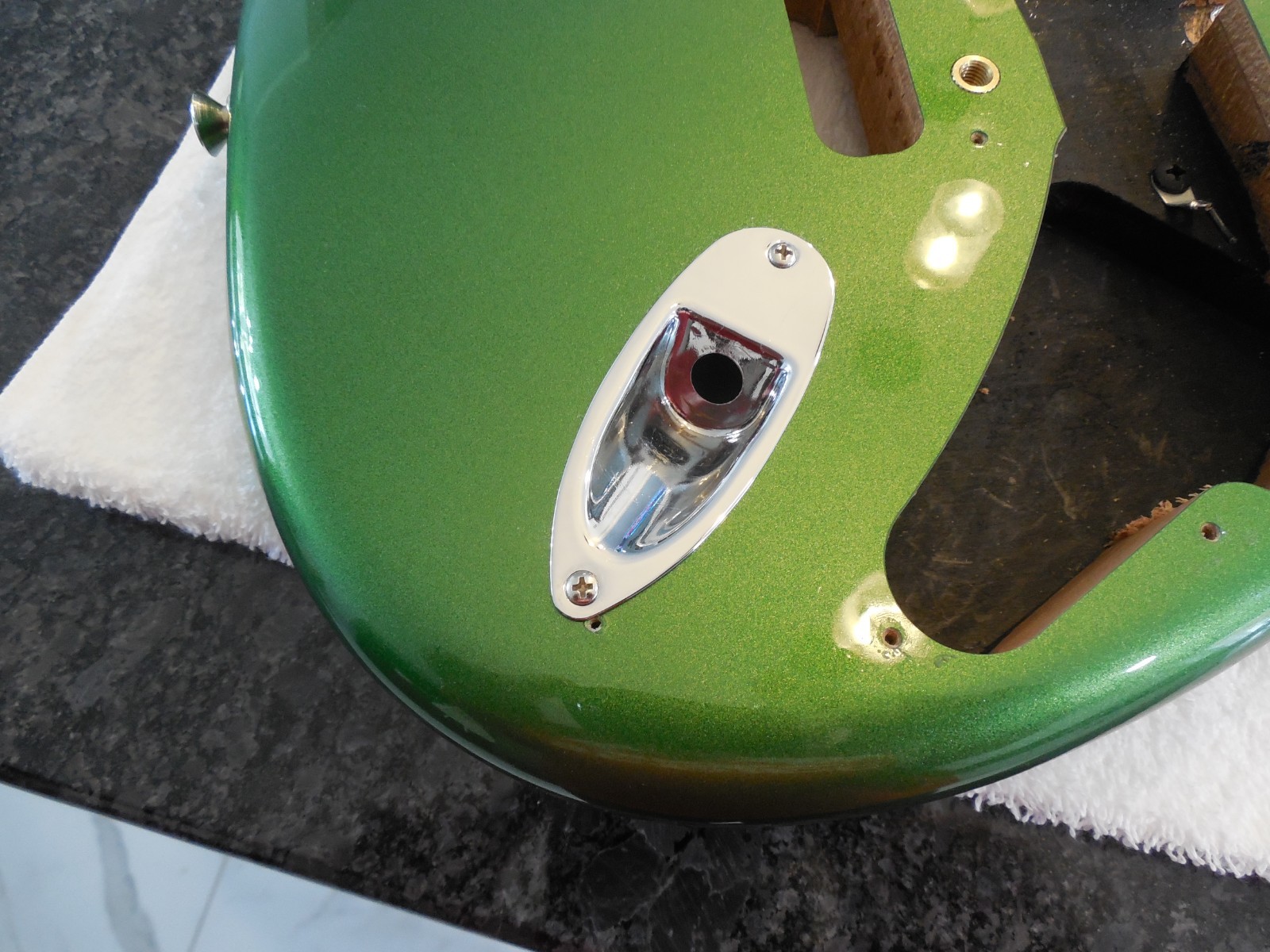 Fender Stratocaster Harvest Green MIM Body Plus Extras Loaded pickguard. #READ#