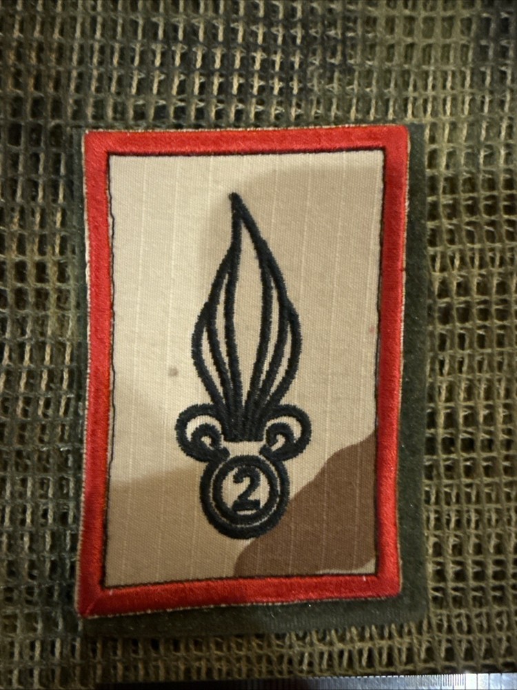French Foreign Legion 2 REI Pocket Patch Commandos Afgan War Patch