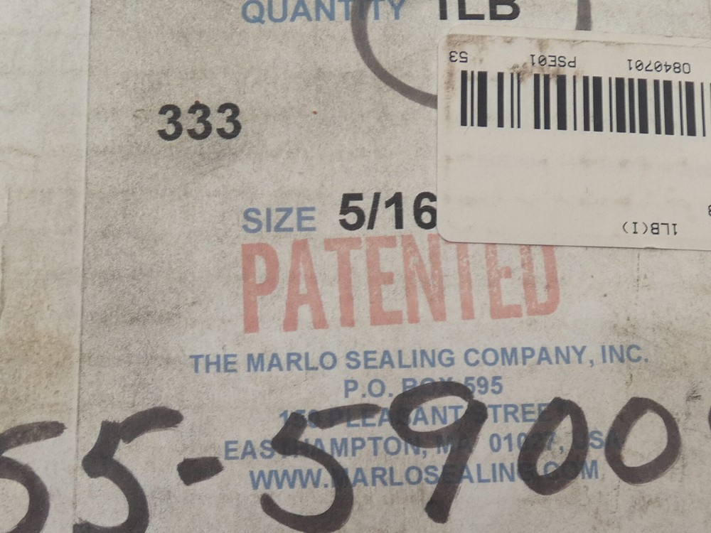 Marlo 333 5/16" Pump Packing - NEW Surplus!