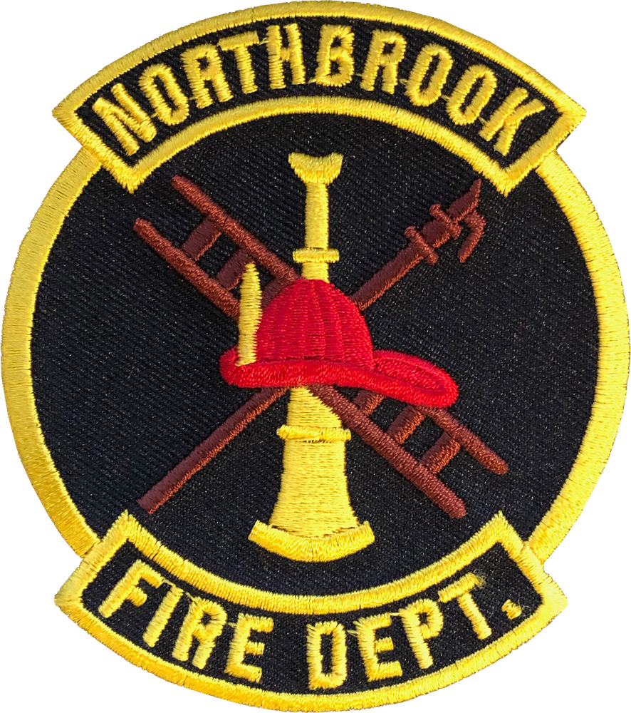 NORTHBROOK FIRE DEPARTMENT SHOULDER PATCH: Left Sleeve