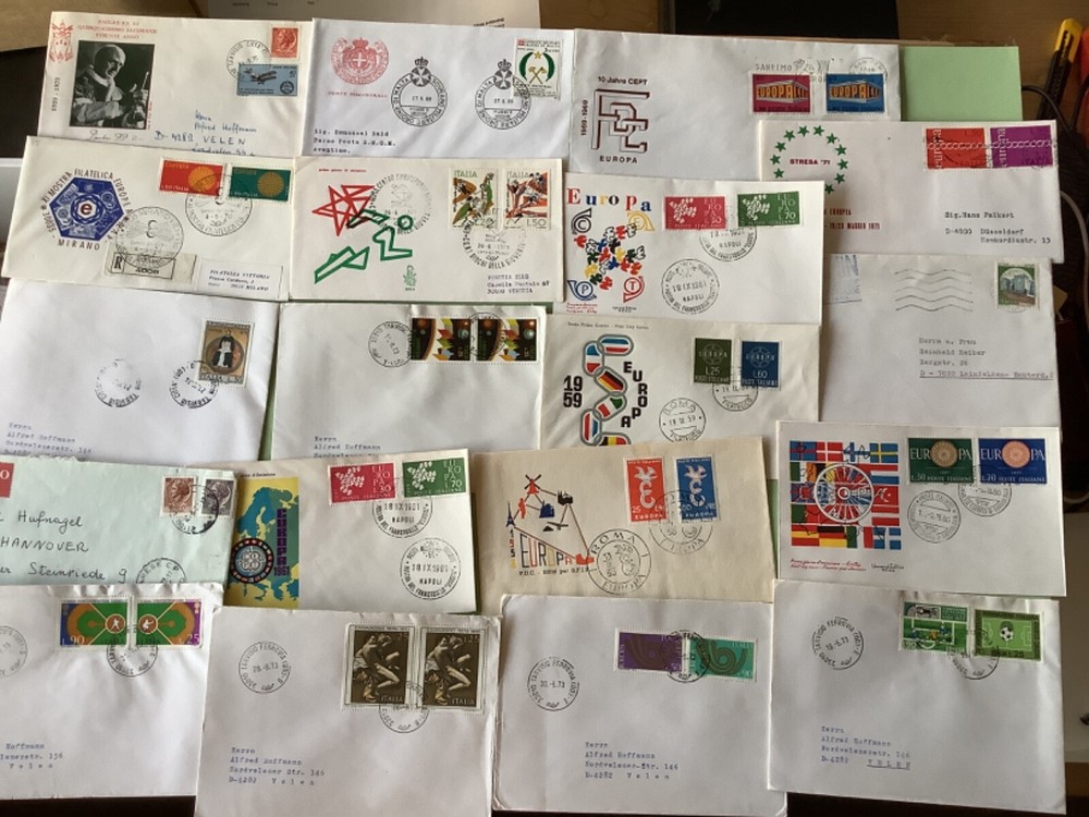 Italy collection postal covers 16  items Ref A2035