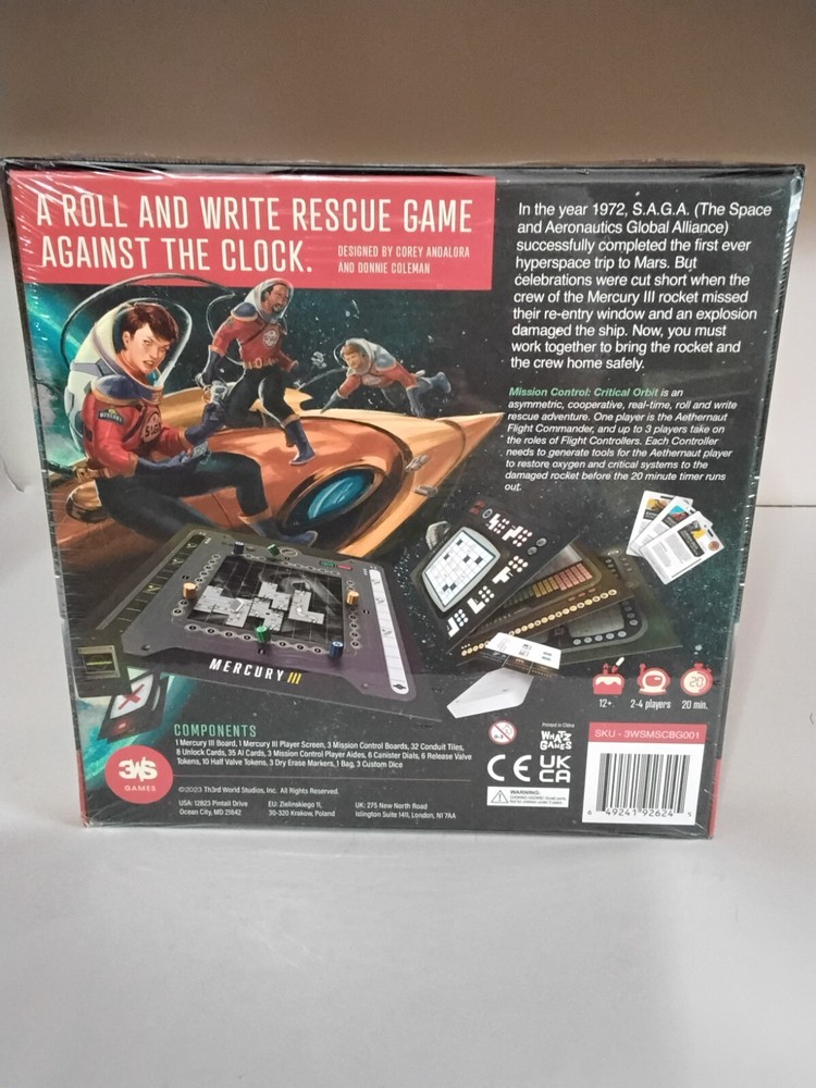 Mission Control Critical Orbit RPG New Sealed