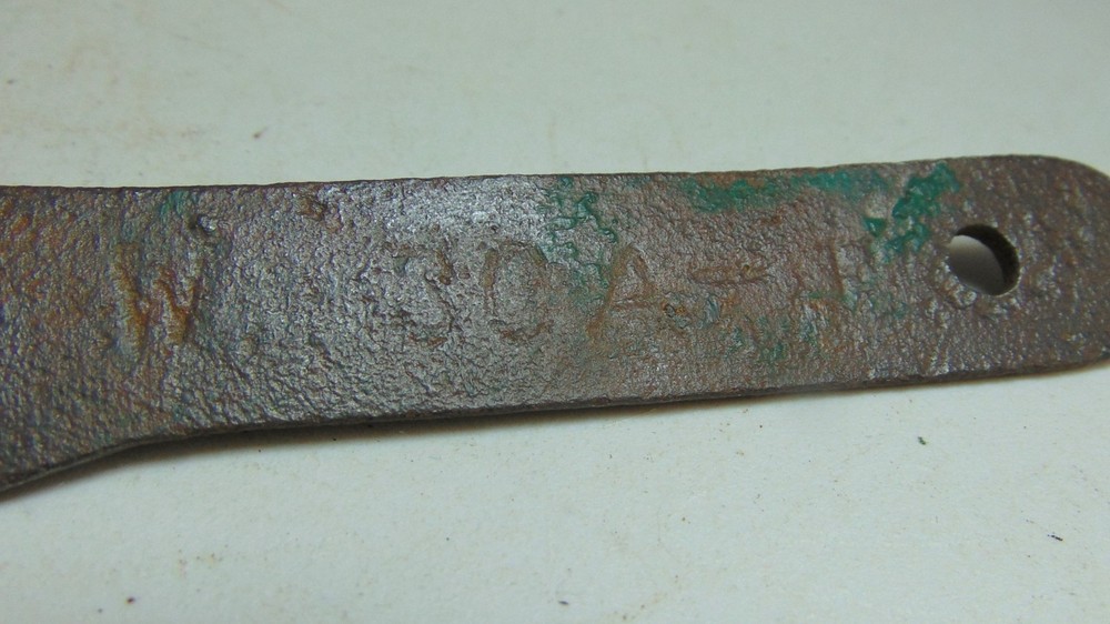 Antique Window Lock Marked W 30 P 7" Long