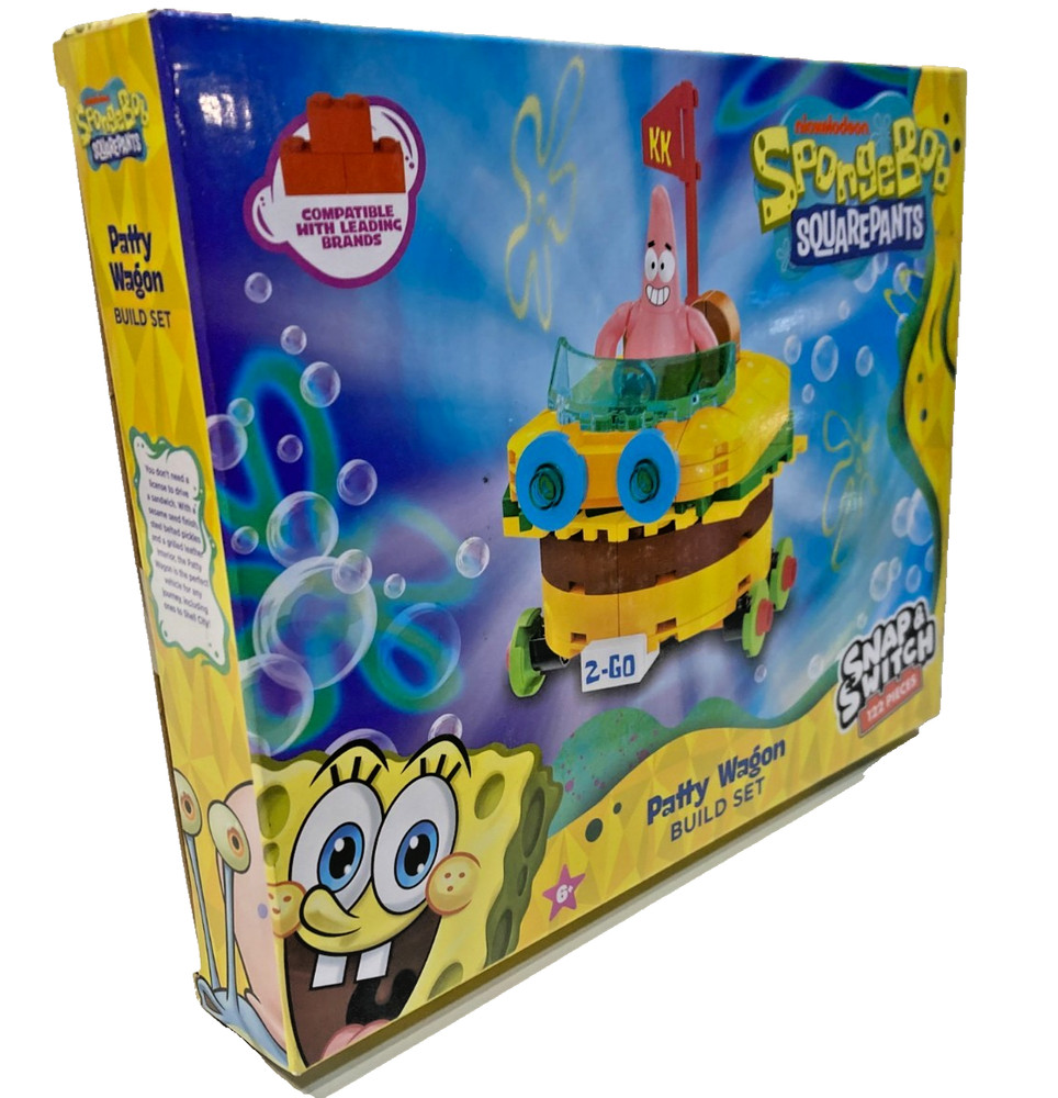 Spongebob Squarepants Patty Wagon Snap & Switch sets 122 Pieces