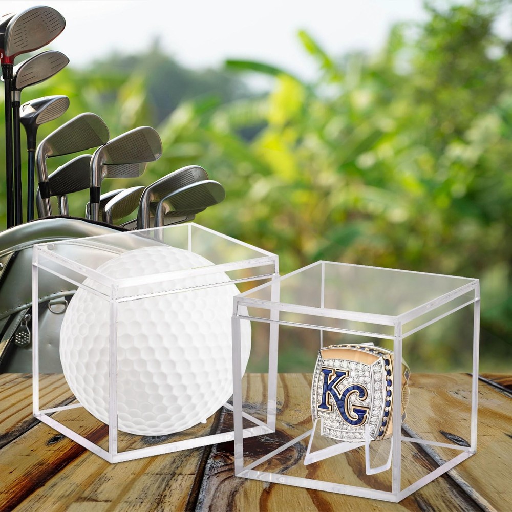 12 Pack Championship Ring Display Case Clear Acrylic 12 Pack, 12