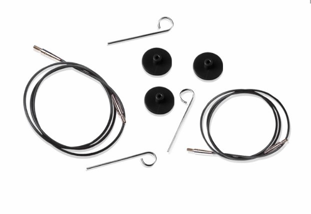 Knitter's Pride Interchangeable cords - Knitters Pride cable Variety size-Black