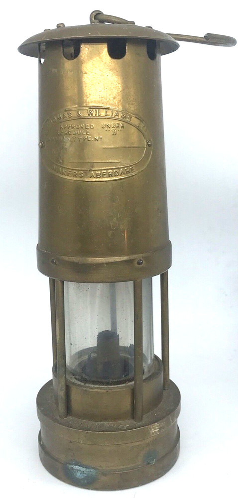 Miners Davy Yacht Lamp Solid Brass E Thomas & Williams Ltd Cambrian