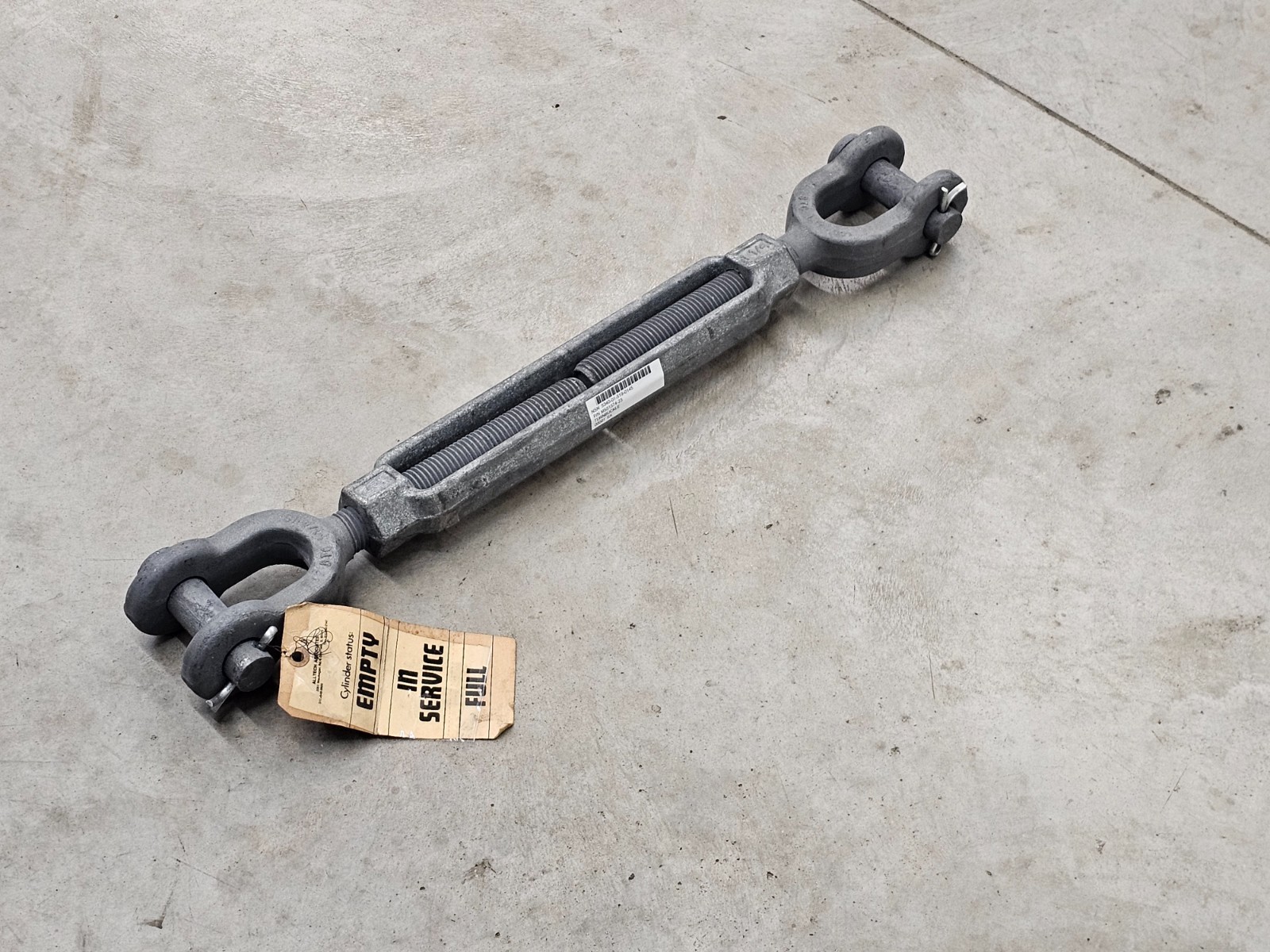 BTC Turnbuckle Jaw Chain Rigging Tension Slack Tightening 1-1/4" 1.25 24-36"