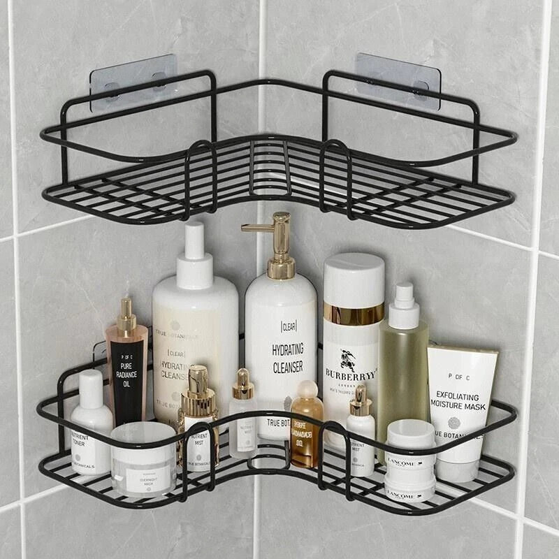 Corner Shower Caddy Shelf-Triangular Bathroom Bath Storage Organizer Rack Holder